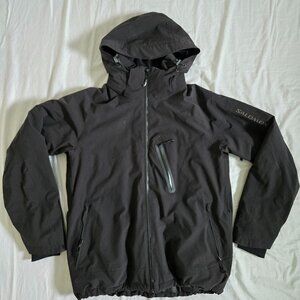 Salomon Insulated Hooded Jacket; Black; Size: Medium